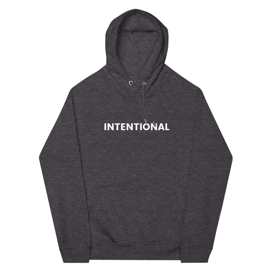 Intentional - Premium Classic Hoodie Colored (Double Sided) - Charcoal