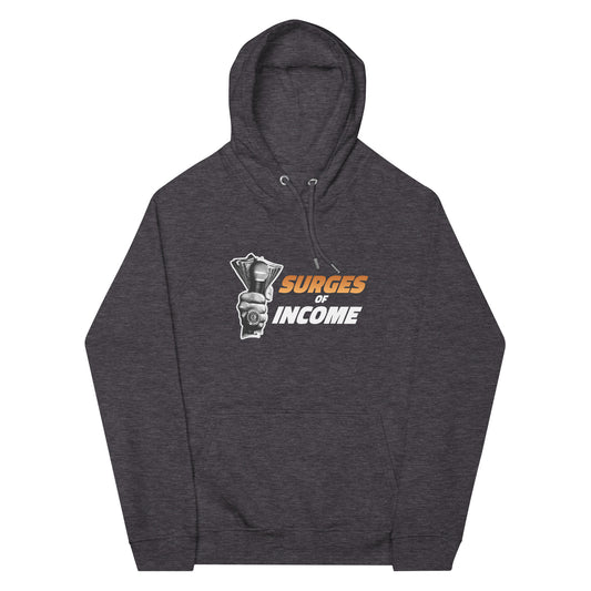 Surges of Income - Premium Classic Hoodie Colored (Double Sided) - Charcoal